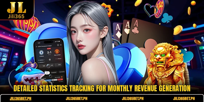 Detailed statistics tracking for monthly revenue generation