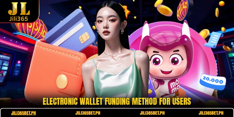 Electronic wallet funding method for users