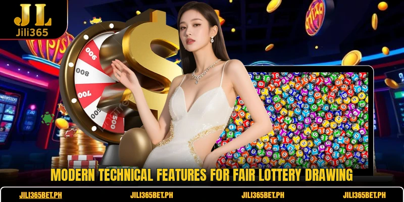 Modern technical features for fair lottery drawing