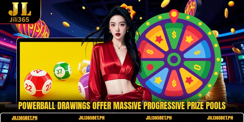 Powerball drawings offer massive progressive prize pools