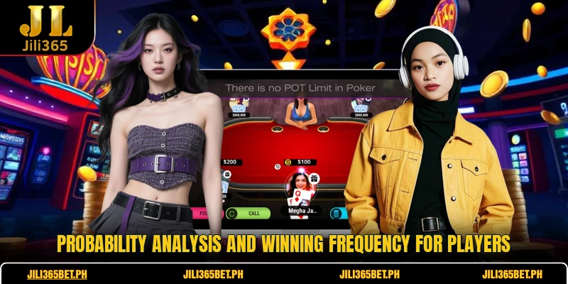 Probability analysis and winning frequency for players
