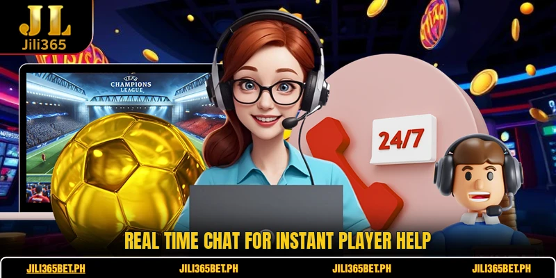 Real time chat for instant player help