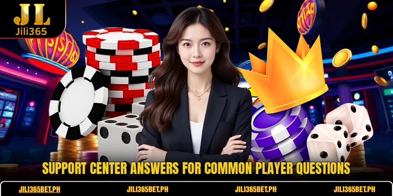 Support center answers for common player questions