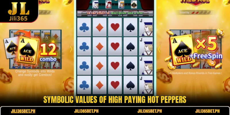 Symbolic values of high paying hot peppers
