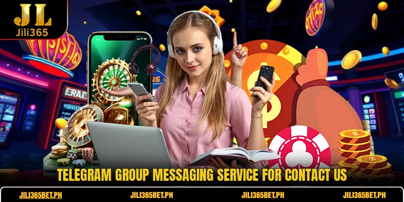 Telegram group messaging service for contact us